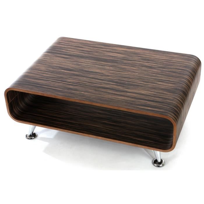 Table basse Pérouse XXL brun foncé, Dim : 33,5 …