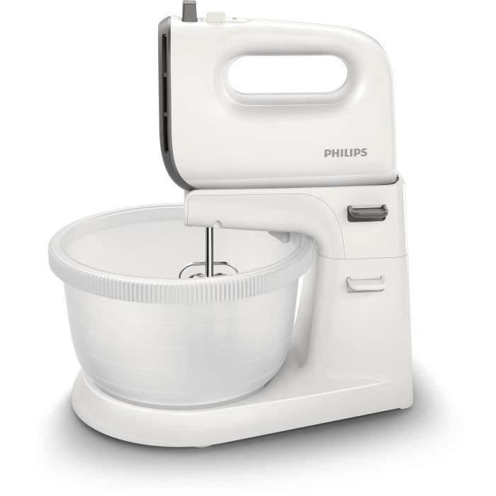 Philips Viva Collection HR3745 Batteur 3 litres 450 Watt blanc-gris cachemire
