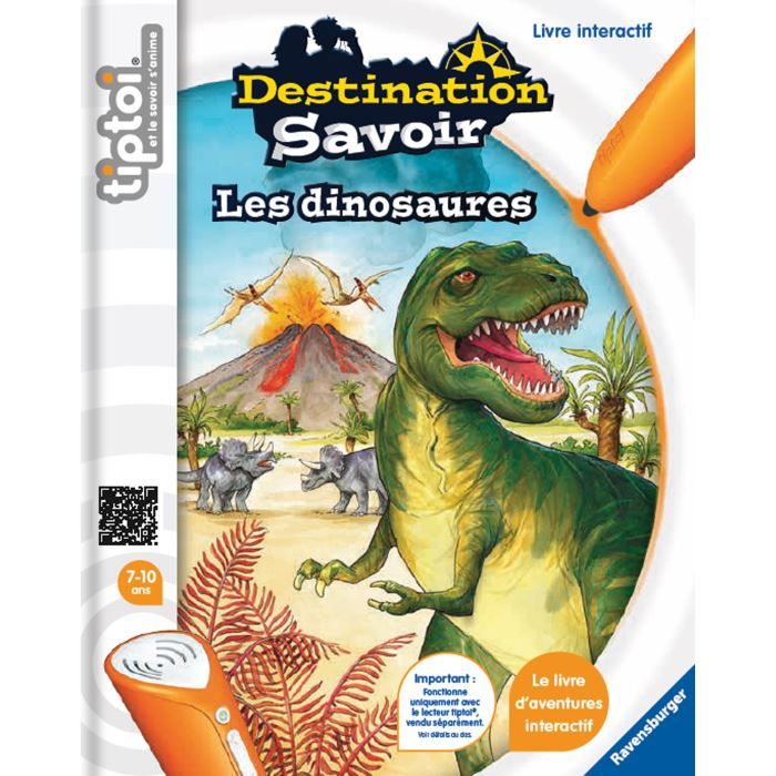 tiptoi® - Destination Savoir - Les dinosaures - Ravensburger - Livre électronique éducatif - Dès 7 ans - en français