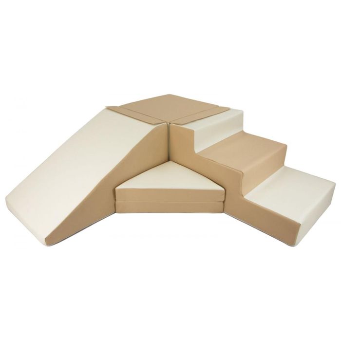 Jouet empilable Velinda Set de blocs en mousse 4 éléments avec petit pont jaune, vert, bleu, orange Jouet empilable Velinda Set de blocs en mousse 4 éléments avec petit pont jaune, vert, bleu, orange