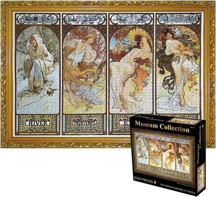 Puzzle Educa 2000 Pièces - Montage Aztèque Maya - 96 X 68 Cm - Neuf