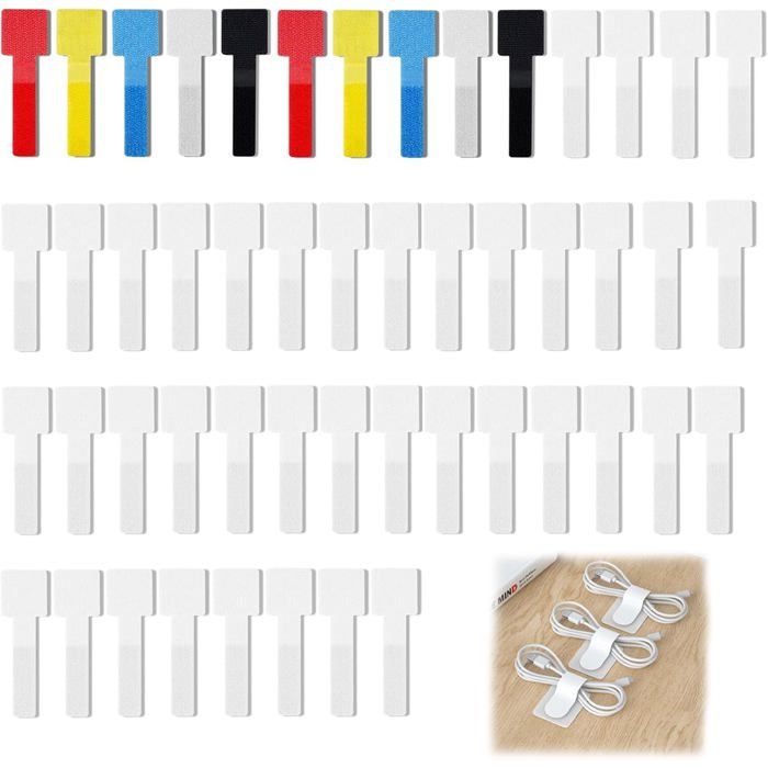 Meilleurs prix pour Protection Fenetre Chat sans Percer 40 Pièces Attache Cable Adhesif Attache Cable Mural Intempéries Crochet Fixation Filet Chat