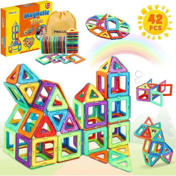 Construction MagnétiqueJouet Pour Fille Garcon Enfants 3 4 5 6 7 Ans Cadeaux Anniversaire Enfants Jeux De Enfants Educatif Blocs