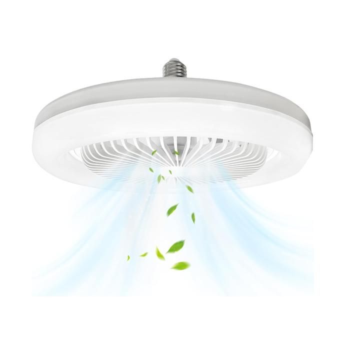 Ventilateur de Plafond fermé avec Lumière 10 Lampe E27 ventilateurs de plafond silencieux 30W3 Modes FonctionnementVentilateur