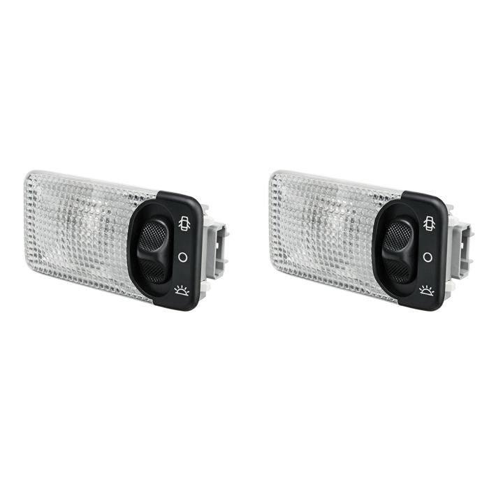 KIMISS Plafonnier De Voiture 6362P3 - Lampe De Lecture Intérieure Super Lumineuse Pour Peugeot 206 207 107 108 306 406 806 & Citroën C2