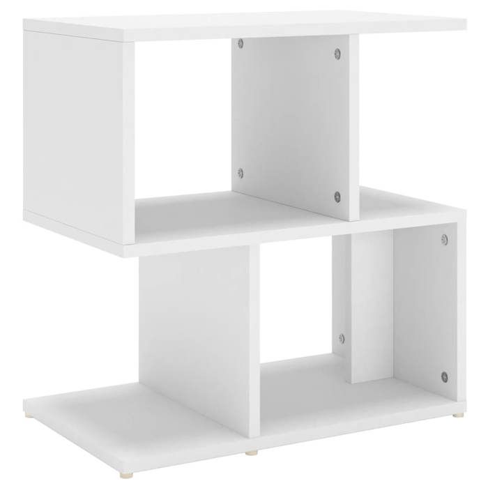 “Winter SaleTOP Armoire de lit Blanc - Table de chevet blanc 50x30x51 5cm - bois dingénierie PRO71209