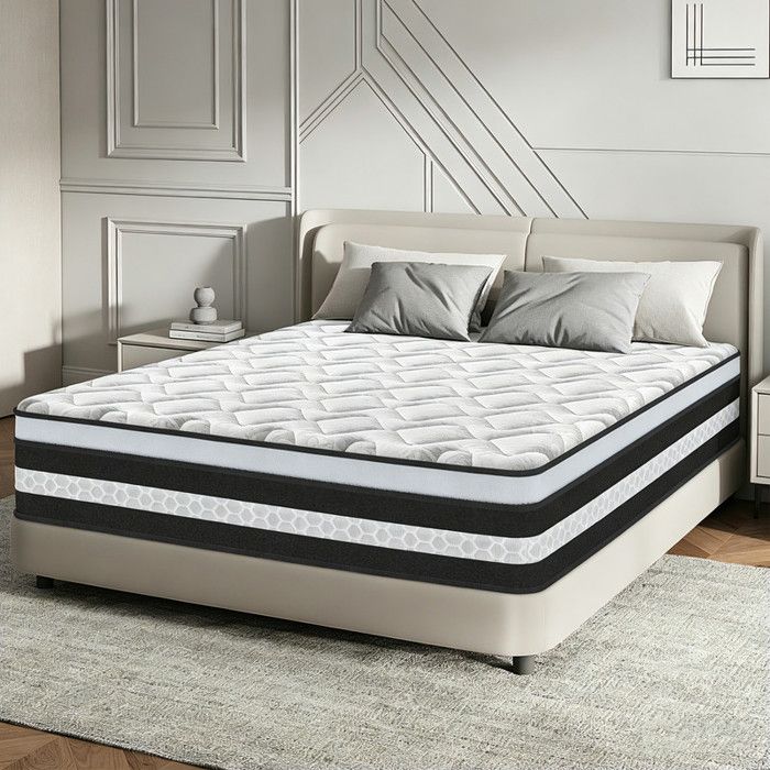 Matelas 160x200 cm Épais 30cm Matelas en Mousse à Mémoire de Forme Silencieux sans Bruit Mi-Ferme Haute Résilience Respirant