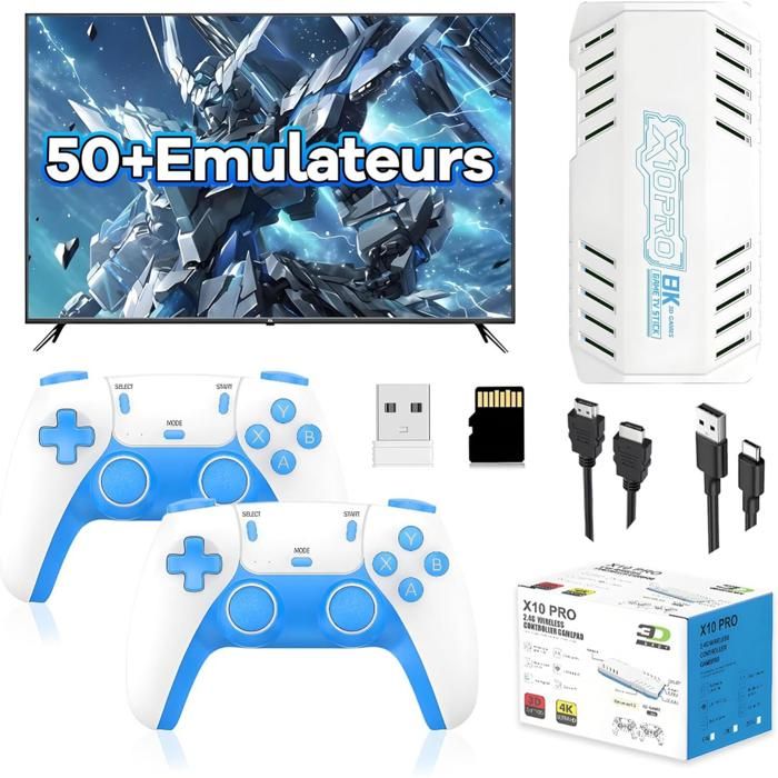 CONSOLE DE JEU vidéo Retro 64Go HDMI 4K 13000 Jeux, 2 Manettes sans fil Arcade EUR 29,00 - FR CONSOLE DE JEU vidéo Retro 64Go HDMI 4K 13000 Jeux, 2 Manettes sans fil Arcade EUR 29,00 - FR