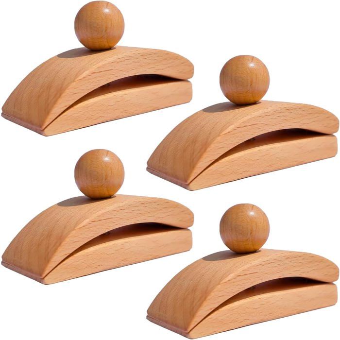 4 Crochets Muraux en Bois – Idéaux pour Tapis Plaques de Plâtre Tissus Chambres à Coucher Salons Appartements et Bureaux