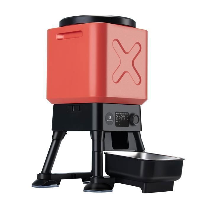 Mangeoire automatique pour chien - MOLLY&CODY - 14 L - Anti-blocage - Bol inox surélevé - Double alimentation