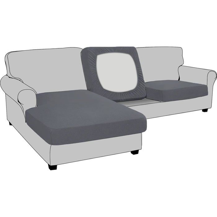 Housse De Coussin Extensible De Canapé Housse De Protection Pour Meubles Housse De Siège De Canapé Couvre Pour Canapé Proteg[CA67]