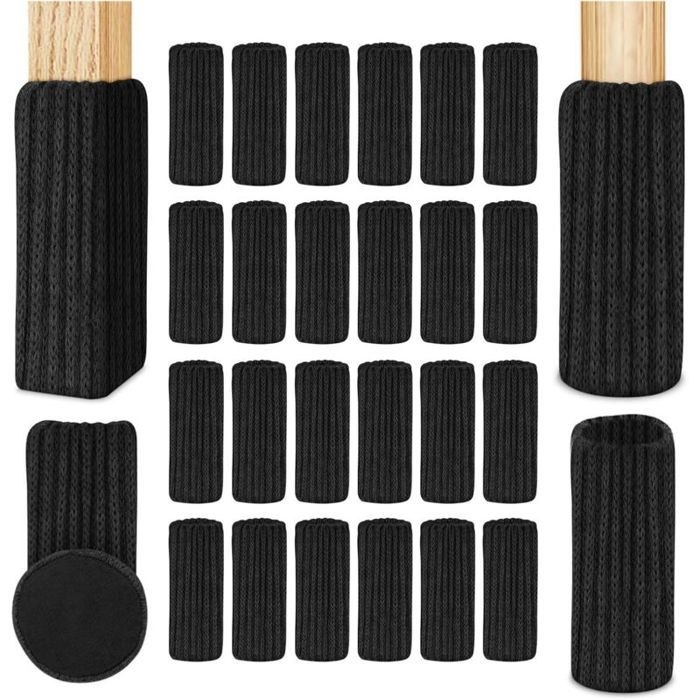 Ensemble de 24 chaussettes pour sièges conception antidérapante en duvet circonférence de 6 à 18 cm
