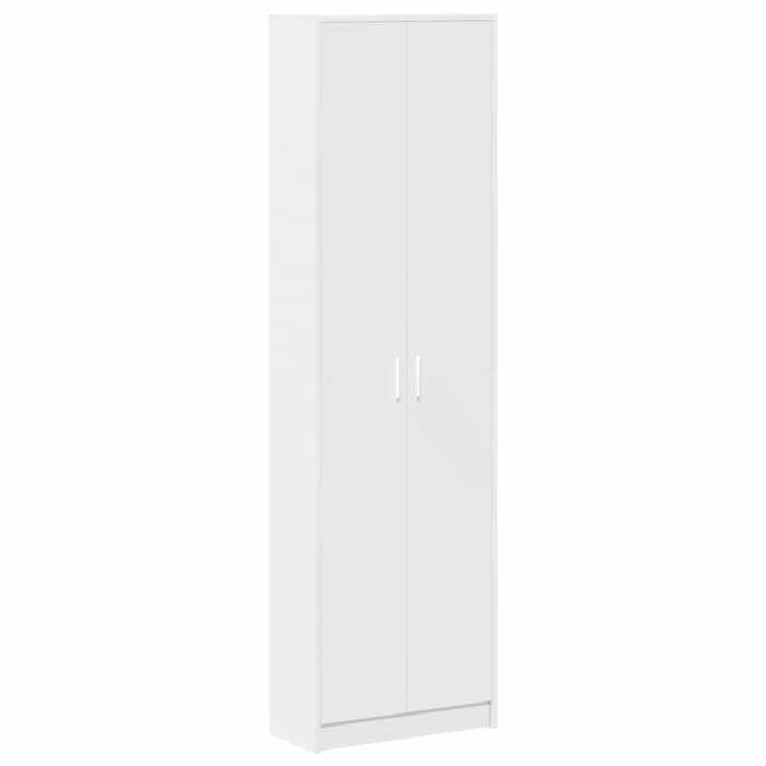 EASYLIFE Armoire avec étagère Blanc 55x25x189 cm Bois dingénierie VIDAXL Cadre stable LL15117
