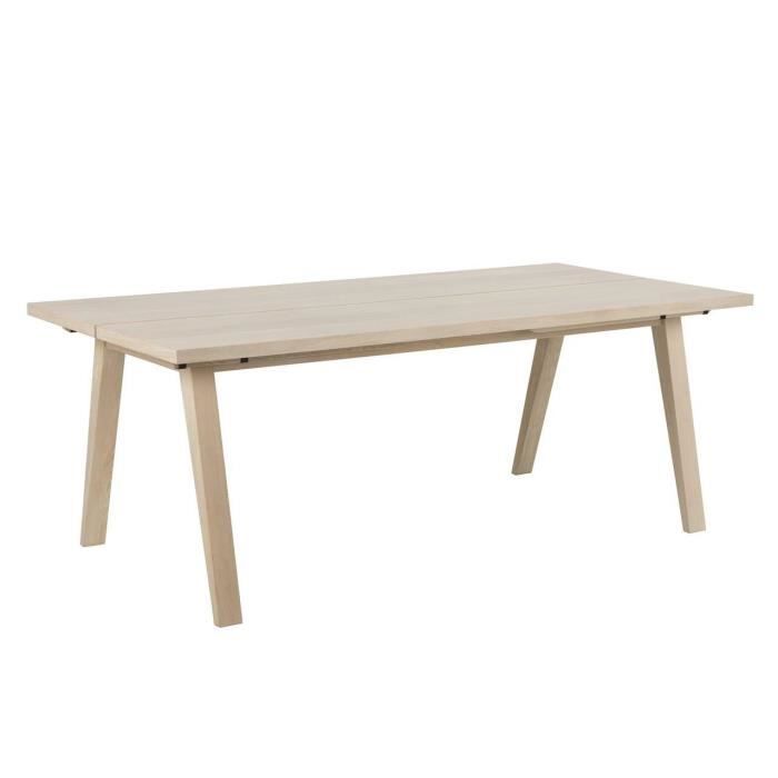 Table A-line - ACTONA - Chêne blanchi - Rectangulaire - 6 places - Contemporain - Design