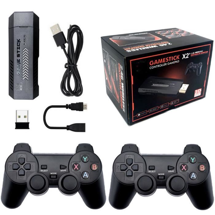 Console Rétro Plug And Play Avec 2 Manettes Sans Fil – 20 000 Jeux Intégrés, 9 Émulateurs, Sortie HDMI 4K, Cadeau Idéal