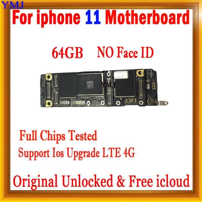 Carte Mère de Téléphone Mobile Originale Débloquée 64Go 128Go 256Go pour iPhone X XR XS MAX, Carte Logique avec ou Sans FACE ID