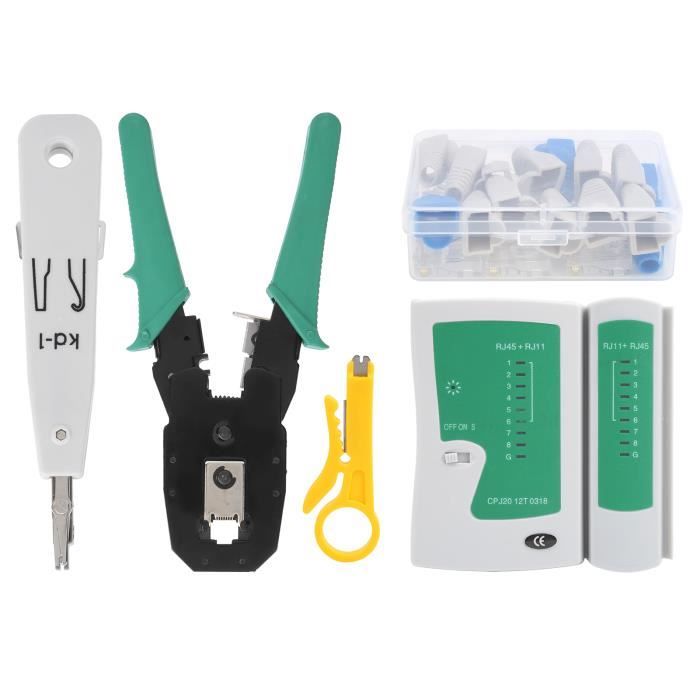 Akozon Kit d'outils de réparation de câble réseau Kit d'outils de ...