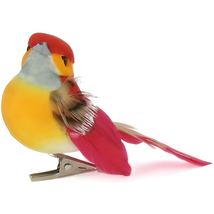 ARTEMIO Oiseaux Décoratifs sur Pince