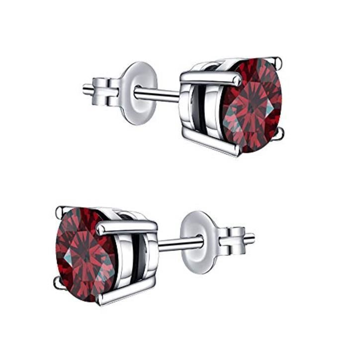 Or Jaune Plaqué Argent Sterling Diamant Boucles D/'Oreilles Créoles 1//5 cttw