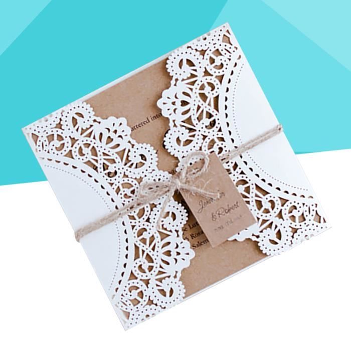10pcs Carte D Invitation De Mariage Carte De Voeux Carte De