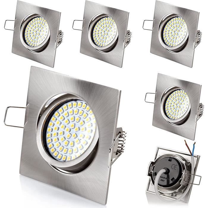 Panneau LED Encastrable Ultra-plat - 230V, Formes Rondes/carrées, Puissances 3W à 18W, Neuf