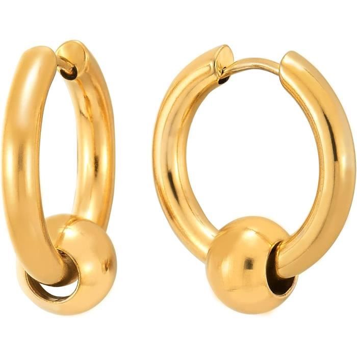 8 Pièces Boucles D'Oreilles Clip Non-Piercing Pour Hommes Et Femmes - Acier Inoxydable 4 Couleurs