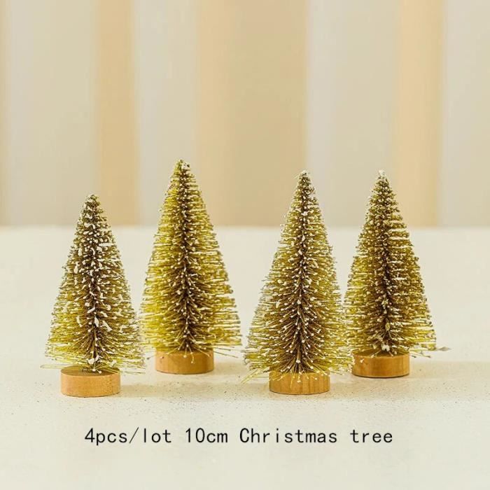 Mini arbre de Noël avec neige artificielle,givre,artisanat de Noël