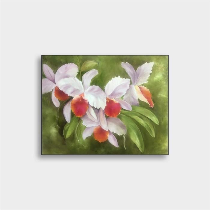 Impression sur toile de fleurs – Peinture florale abstraite