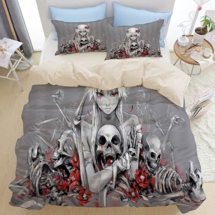 Pyjama D'hiver Monster High Pour Fille - Flanelle Motif Crâne Frankie Stein & Draculaura, Taille 7/8 Ans