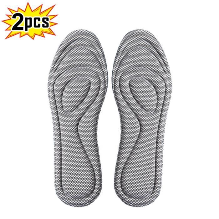 Semelles Orthopédiques En Mousse Mémoire 4 Pièces - Confort Pieds Pour Homme/femme - Taille 35 à 46
