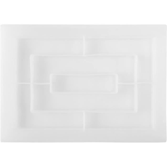 GOMETY Grand Moule Silicone Époxy Carré 15,2 Cm - Moule Résine Époxy Pour DIY, Bijoux, Organiseur Bureau, Art Floral, Cadeau Créatif