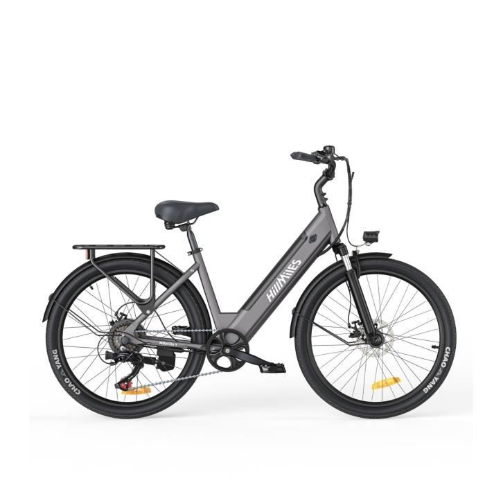 Vélo électrique HillMiles Miletrail 250W Gris - Autonomie 120 Km - Batterie 36V 13AH