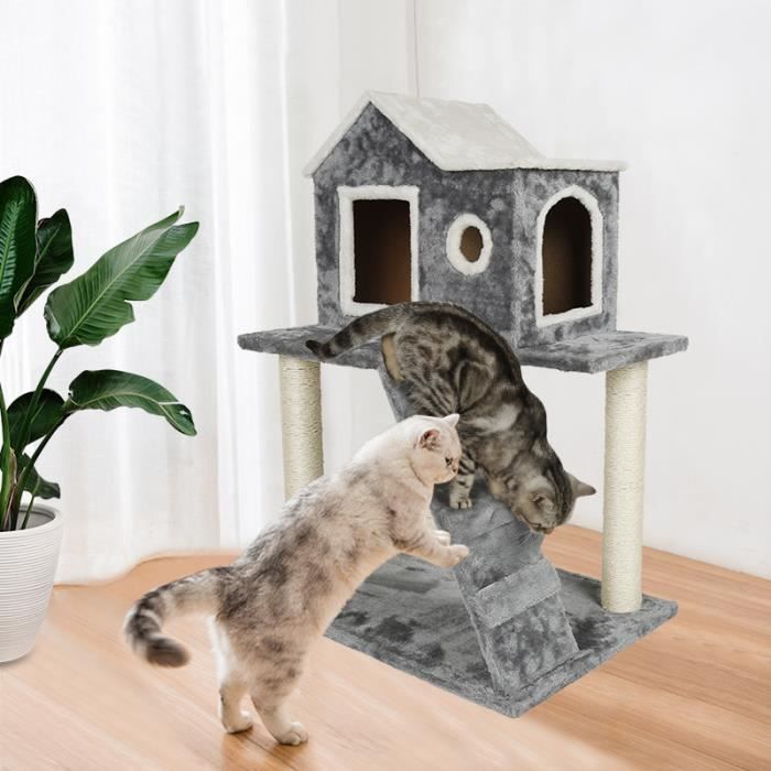 Gris Fonce Arbre A Chat Griffoir 60 X 45 X cm Centre D Activites Grotte Maisonnette Niches Colonnes Renforcees Echelle Cdiscount Animalerie Gris Fonce Arbre A Chat Griffoir 60 X 45 X cm Centre D Activites Grotte Maisonnette Niches Colonnes Renforcees Echelle Cdiscount Animalerie