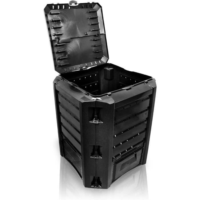 Prosperplast Compogreen Composteur 220 Liter - Tuincompostbak Met Schuifdeksel En Luchtcirculatie