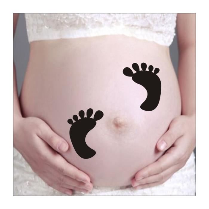 Autocollant Empreinte Pied Bebe Motifs Cdiscount Puericulture Eveil Bebe