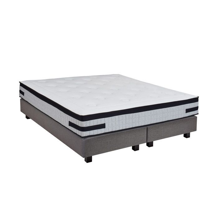 ensemble matelas sommier 160x200 cm confortluxe achat vente ensemble literie cdiscount