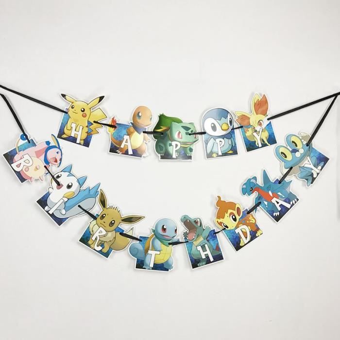 Banderole Pokemon De Dessin Anime Fanion A Fanion Decoration De Fete D Anniversaire Pour Enfants Modele Pokemon Jbhfcdb05102 Achat Vente Banderole Banniere Soldes Sur Cdiscount Des Le 20 Janvier Cdiscount