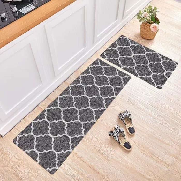 Tapis De Cuisine Antidérapant - Tapis De Cuisine Lavable - Noir - Tapis De Cuisine Lavable