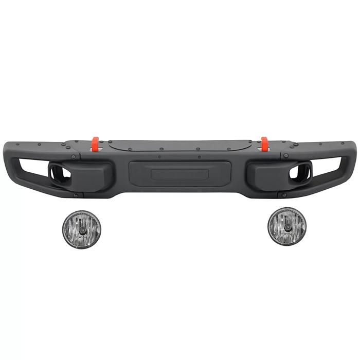 Pare-Chocs Avant Wrangler 2007+ Pour Anti-Brouillard - Noir, Compatible Jeep Wrangler III JK