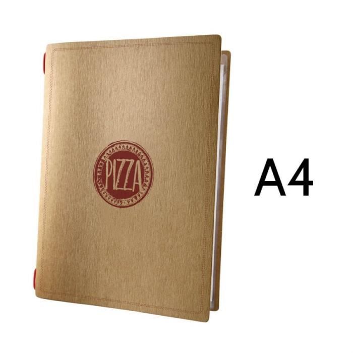 Protege Menu Pour Restaurant Pizzeria Format A4 Ecologique 1 Insert Modele Pizza Dag Style Cdiscount Beaux Arts Et Loisirs Creatifs