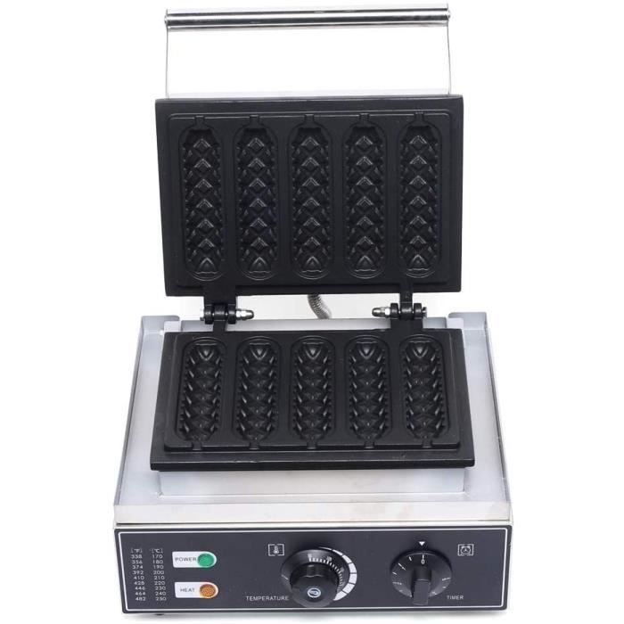 Lot de 4 gaufres 1500 w gaufrier panini grille-pain gaufrier électrique