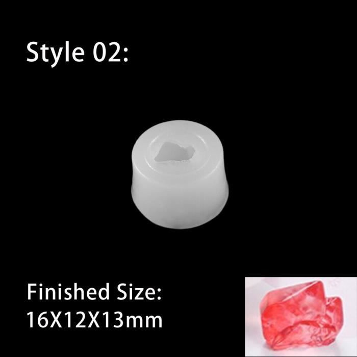 Moule En Silicone Pour Dés En Résine époxy - 7 Cavités Polyédriques - Pour Création DIY Dés Personnalisés - 10