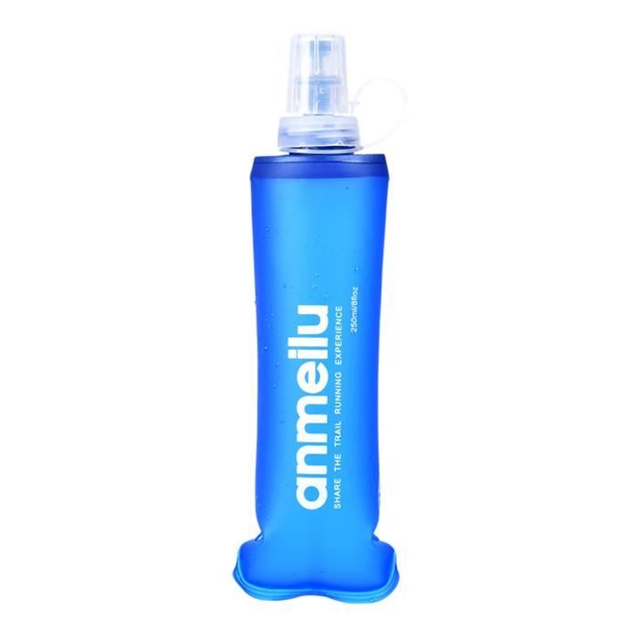 Flacons Souples Pliables 500ml Lot De 2 - Bouteilles Eau Course Randonnée Cyclisme Marathon Hydratation