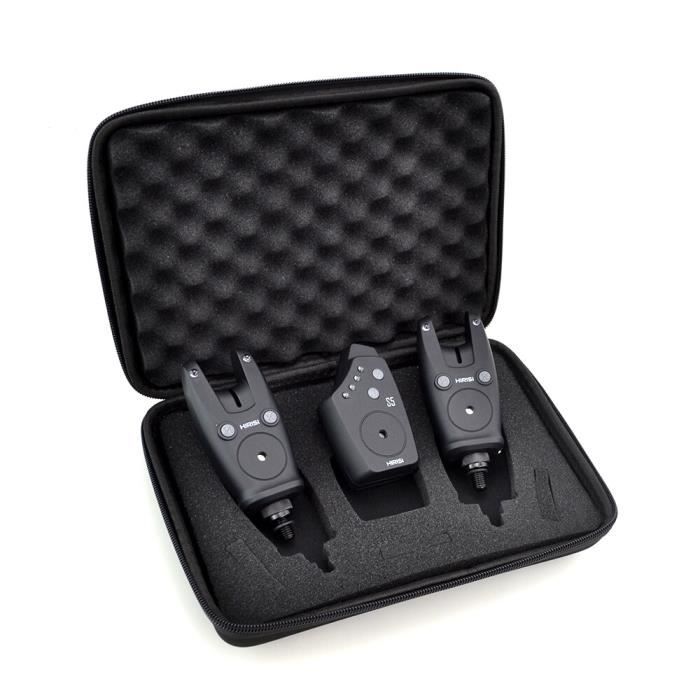 Kit Alarme Pêche Carpe Sans Fil - Indicateur Morsure + Télécommande 2 Voies - Neuf Sous Emballage