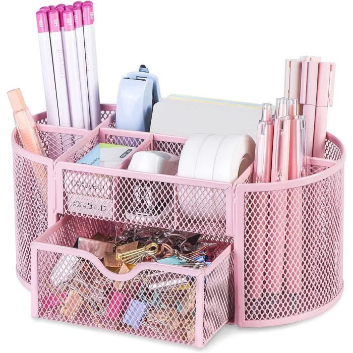 Organiseur De Bureau Empilable Avec Tiroirs - 3 Boîtes En PP Transparent - Design Lapin - Pour école, Maison, Bureau