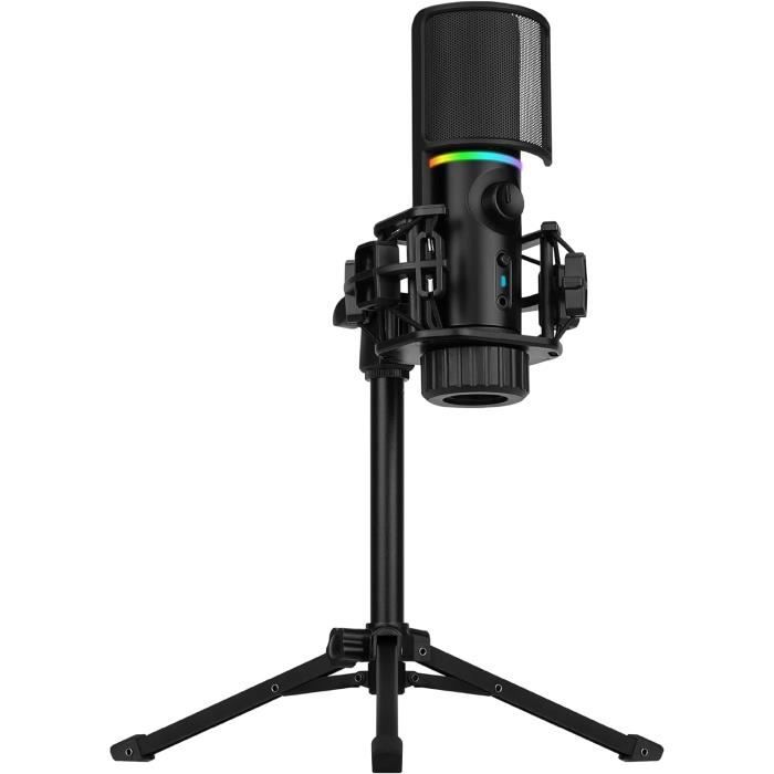 Microphone Streaming Streamplify USB Cardioïde RGB - Bras Articulé Avec Bouton Mute Pour Gaming Podcast