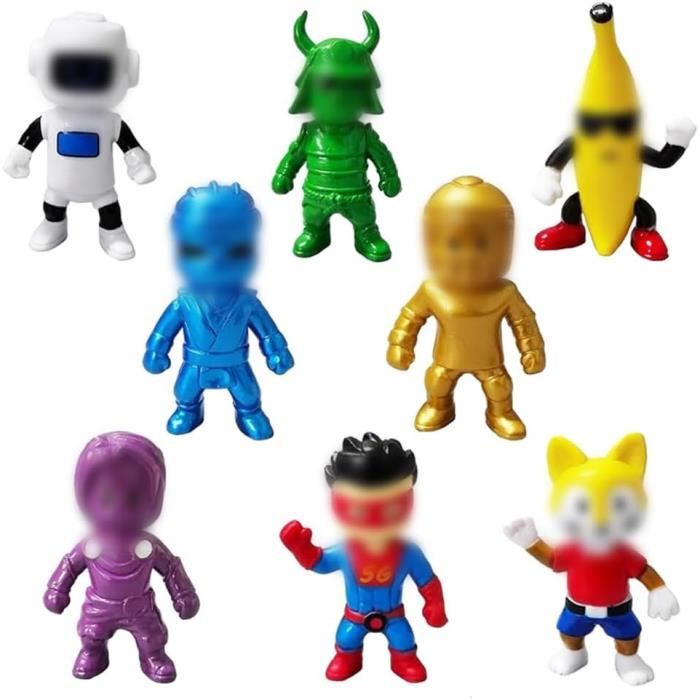 PEAJPBS Guys Jouets Figurines 8pcsGuys Man Figurine, Guys Figure Set, Mini Figurine Set Dessin Animé, Idéal pour la Présentation de Pièces de Collection, Fournitures pour Fêtes d'anniversaire