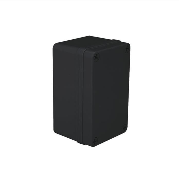 6 Boîtiers De Jonction Plastique 85x50x21 Mm - Noir - Pour Projets Électroniques - Neuf