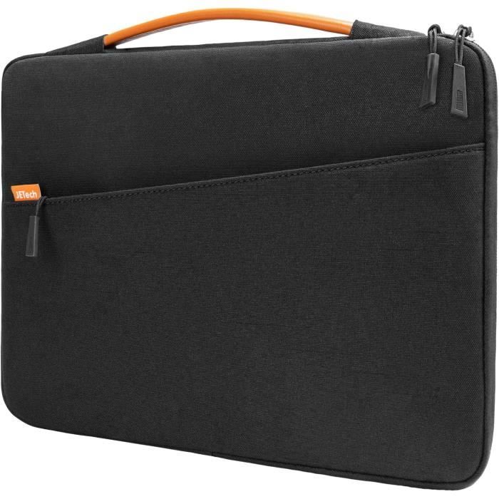 BE.EZ Housse Ordinateur Portable 13,3", Pochette Sacoche 13-14 Pouces MacBook Chromebook Ultrabook Asus Acer Dell HP Lenovo La Robe Graphite Gris/Bordeaux