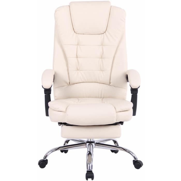 CLP Fauteuil De Bureau A roulettes Oxygen En Similicuir Ou En Tissu I Chaise De Cadres Avec Accoudoirs I Réglable En Hauteur Et